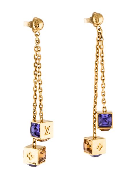 louis vuitton charm earrings|louis vuitton symbol earrings.